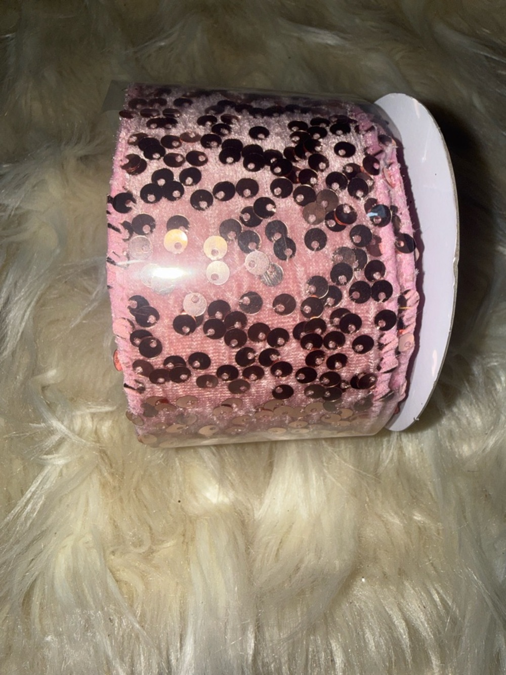 Pink Sequin Ribbon Roll 
BUY5 SAVE $10 JUST BUNDEL TO SAVE